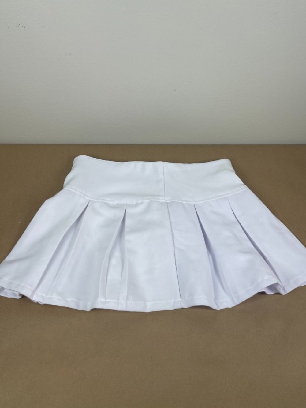 Orange Kiss Essentials White Pleated Tennis Golf Skort Skirt Shorts M